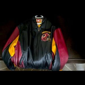 Men’s Washington Redskins XL leather jacket